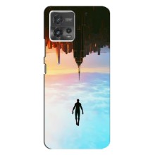 Чехол с человеком пауком для Motorola MOTO G72 - (AlphaPrint) (Паук человек)
