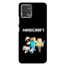 Чехол Майнкрафт на Motorola MOTO G72 (AlphaPrint) Minecraft (герои Minecraft)