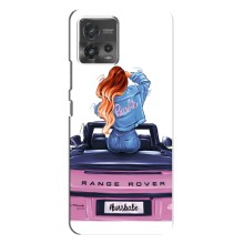 Чехол с печатью для Motorola MOTO G72 - (Мода) (AlphaPrint) (На машине)