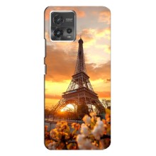 Чехол Эйфелева Башня для Motorola MOTO G72 - (AlphaPrint) (Солнечная башня)