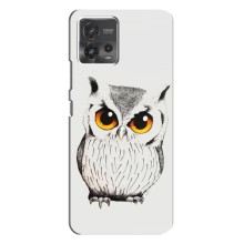 Чехол с птицами на Motorola MOTO G72 (VPrint) (Милая Сова)