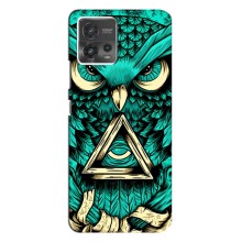 Чехол с птицами на Motorola MOTO G72 (VPrint) (Сова с глазом)