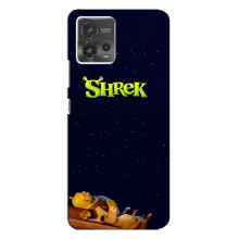 Чехол с мультфильмом Шрек на Motorola MOTO G72 – Шрек лого