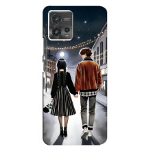 Чохол з дизайном Венздей 2 на Motorola MOTO G72 – Венздей і Тайлер