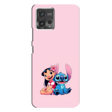 Чохол з принтом Стіч на Motorola MOTO G72 (Ліло і Стіч)