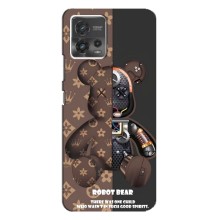 Крутые Чехлы Луи Виттон для Motorola MOTO G72 (AlphaPrint) (Медведь Луи Витон)