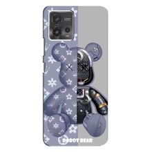 Крутые Чехлы Луи Виттон для Motorola MOTO G72 (AlphaPrint) (Робот Мишка)