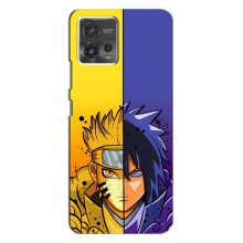 Купить Чехлы на телефон с принтом Anime для Моторола Мото Джи 72 – Naruto Vs Sasuke