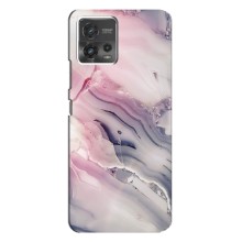 Мраморный чехол на Motorola MOTO G72 (VPrint) (Пурпурный Мрамор)