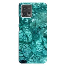 Мраморный чехол на Motorola MOTO G72 (VPrint) (Зеленый мрамор)