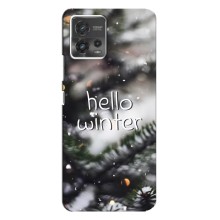 Новогодние, Праздничные Чехлы для Motorola MOTO G72 - 2024 год (Hello winter)