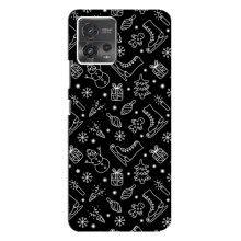 Новогодние, Праздничные Чехлы для Motorola MOTO G72 - 2024 год (Новогодний фон)