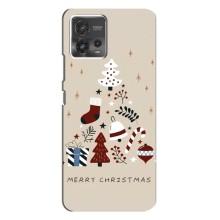 Рождественские Чехлы для Motorola MOTO G72 (VPrint) (Merry Christmas)