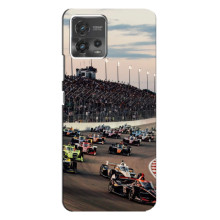 Чехол с прнтом Формула 1 на Motorola MOTO G72 – Гонка Формула-1