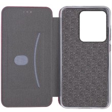 Кожаный чехол-книжка Classy для Motorola Moto G75 5G – Бордовый