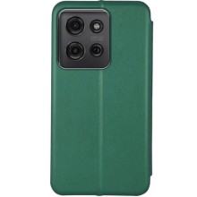 Кожаный чехол-книжка Classy для Motorola Moto G75 5G – Зеленый