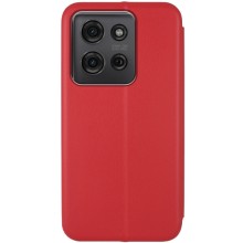Кожаный чехол-книжка Classy для Motorola Moto G75 5G – Красный