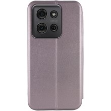 Кожаный чехол-книжка Classy для Motorola Moto G75 5G – Серый