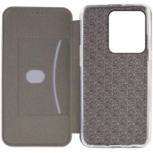 Кожаный чехол-книжка Classy для Motorola Moto G75 5G – Серый