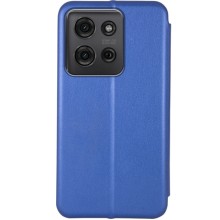 Кожаный чехол-книжка Classy для Motorola Moto G75 5G – Синий