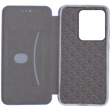 Кожаный чехол-книжка Classy для Motorola Moto G75 5G – Синий