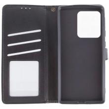 Кожаный чехол-книжка GETMAN Gallant (PU) для Motorola Moto G75 5G – Черный
