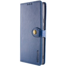 Шкіряний чохол-книжка GETMAN Gallant (PU) для Motorola Moto G75 5G – Синій