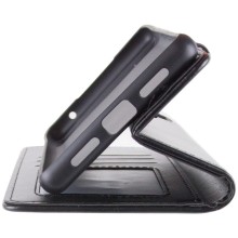 Шкіряний чохол-книжка GETMAN Gallant (PU) для Motorola Moto G75 5G – Чорний
