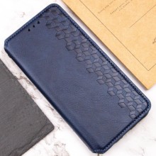 Шкіряний чохол-книжка GETMAN Cubic (PU) для Motorola Moto G75 5G – Синій