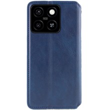 Шкіряний чохол-книжка GETMAN Cubic (PU) для Motorola Moto G75 5G – Синій