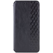 Шкіряний чохол-книжка GETMAN Cubic (PU) для Motorola Moto G75 5G – Чорний