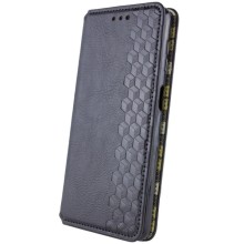 Шкіряний чохол-книжка GETMAN Cubic (PU) для Motorola Moto G75 5G – Чорний