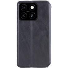 Шкіряний чохол-книжка GETMAN Cubic (PU) для Motorola Moto G75 5G – Чорний