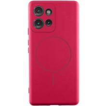 Чехол Silicone Cover Lakshmi Full Camera (AA) with MagFit для Motorola Moto G75 5G – Красный