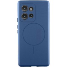 Чохол Silicone Cover Lakshmi Full Camera (AA) with MagFit для Motorola Moto G75 5G – Синій