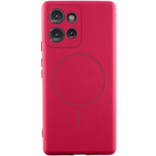 Чохол Silicone Cover Lakshmi Full Camera (AA) with MagFit для Motorola Moto G75 5G – Червоний