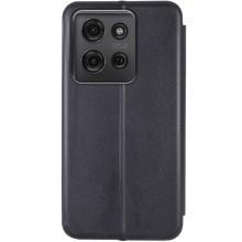 Шкіряний чохол-книжка Classy для Motorola Moto G75 5G – Чорний