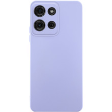 Чехол Silicone Cover Lakshmi Full Camera (AA) для Motorola Moto G75 5G – Сиреневый