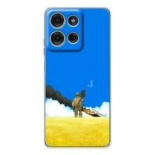 Чехлы на военную тематику для Motorola Moto G75 – Попадание