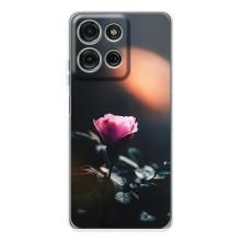 Чехлы с принтом Розочки для Motorola Moto G75 – Цветок ночной