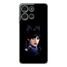 Чехлы с принтом Уэнсдей на Motorola Moto G75 – Милая Уэнсдей