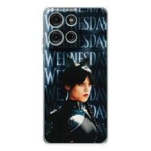 Чехлы с принтом Уэнсдей на Motorola Moto G75 – Уэнздей с ушками