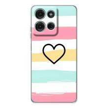 Чехлы с тематикой "Маленькие Сердечки" на Motorola Moto G75 (Красивое сердечко)