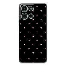 Чехлы с тематикой "Маленькие Сердечки" на Motorola Moto G75 (Маленькие сердечки)