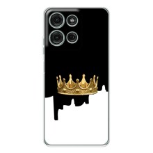 Чохол (Корона на чорному фоні) для Мото Джі 75 (Золота корона)
