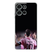 Чехол Месси футболист для Motorola Moto G75 (Месси в Интер)