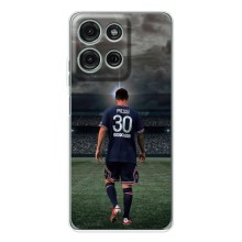 Чехол Месси футболист для Motorola Moto G75 (Месси в ПСЖ)