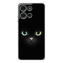 Чохол на тематику: Коти для Motorola Moto G75 – Чорний Котик