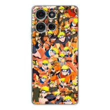 Чохли з принтом НАРУТО на Motorola Moto G75 (Коллаж Наруто)