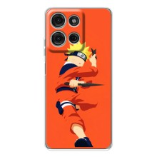 Чохли з принтом НАРУТО на Motorola Moto G75 (Силует Наруто)